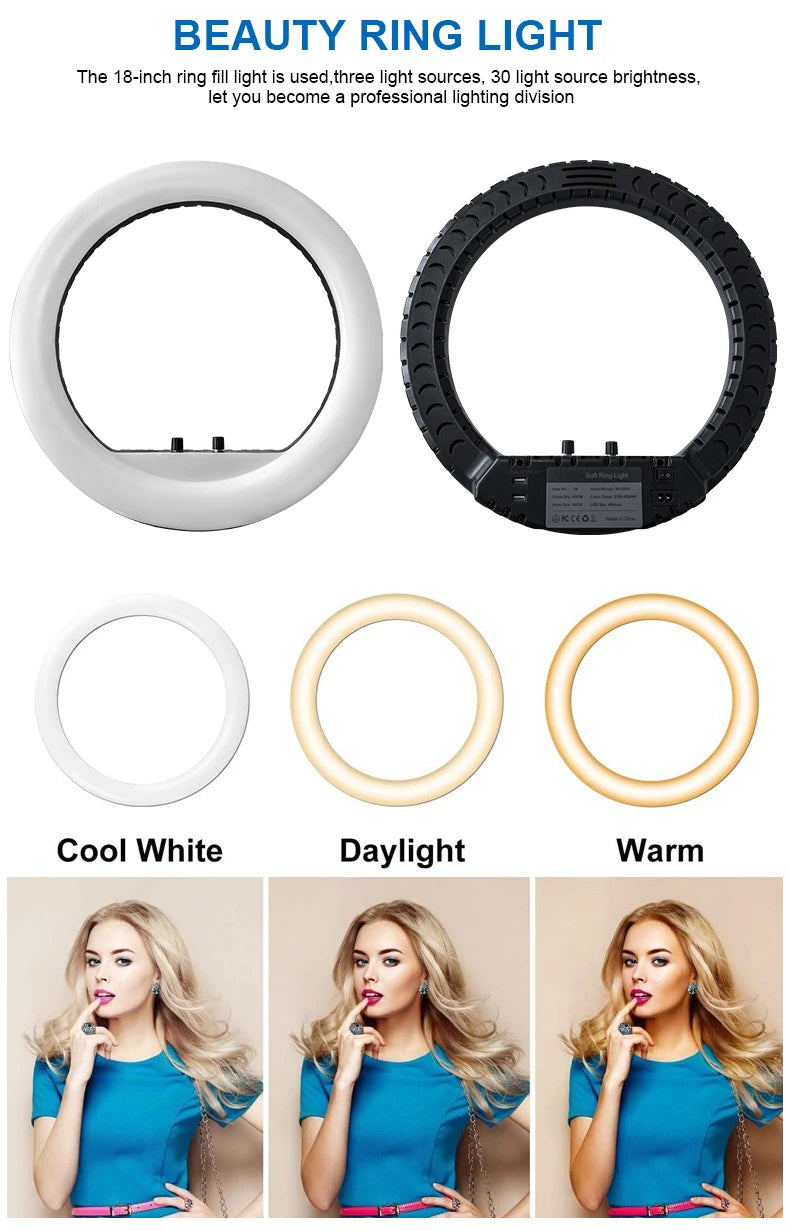 Hot Sale 10.2" 11" 12.9" iPad photo booth stand Selfie Photo Booth Shell for Ipad and DSLR with Ring Light for Birthday Party