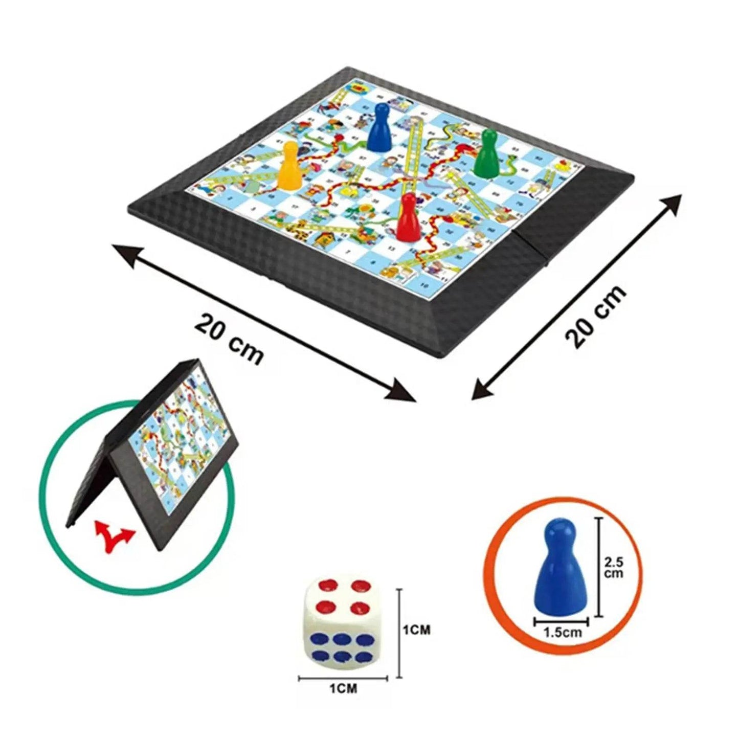 Board Games Ludo Set Party Game Parent Child Strategy Interaction with Foldable Board for Funny Family Table Game Social Games - AIAZ