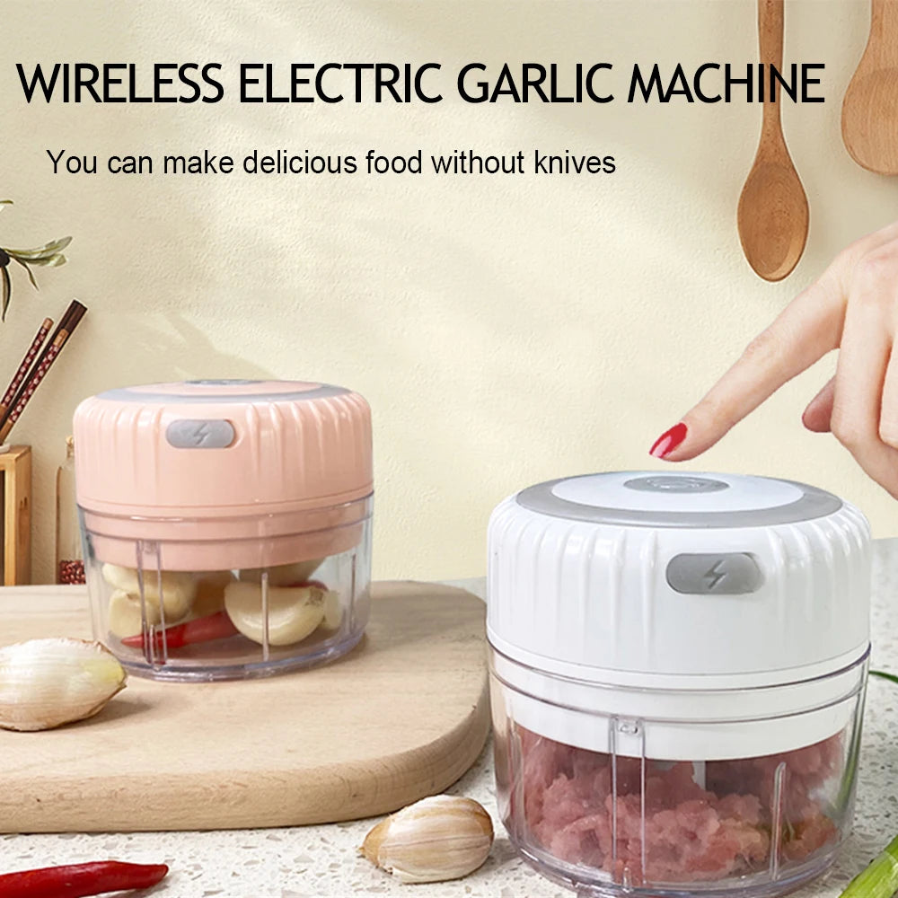 Xiaomi Electric Garlic Masher Kitchen Chopper Meat Grinder Mini Garlic Vegetable Chopper Crusher Rechargeable Food Processor