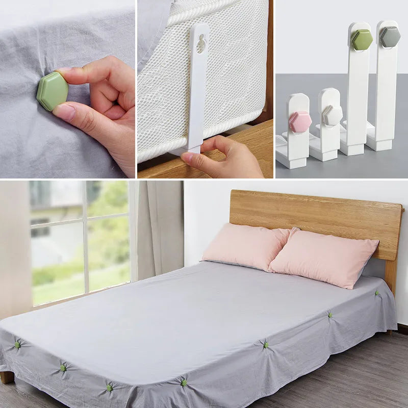 4Pcs Bed Sheet Holder Clip home sofa cover mattress quilt cover non-slip fasteners fixed bracket Household samll accessories