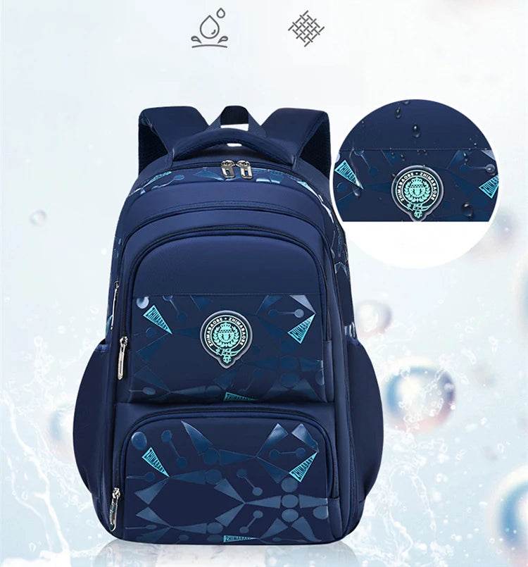Primary School Backpacks Waterproof Children School Bags For Boys kids Travel Backpack Orthopedic School bag Mochila Infantil - AIAZ