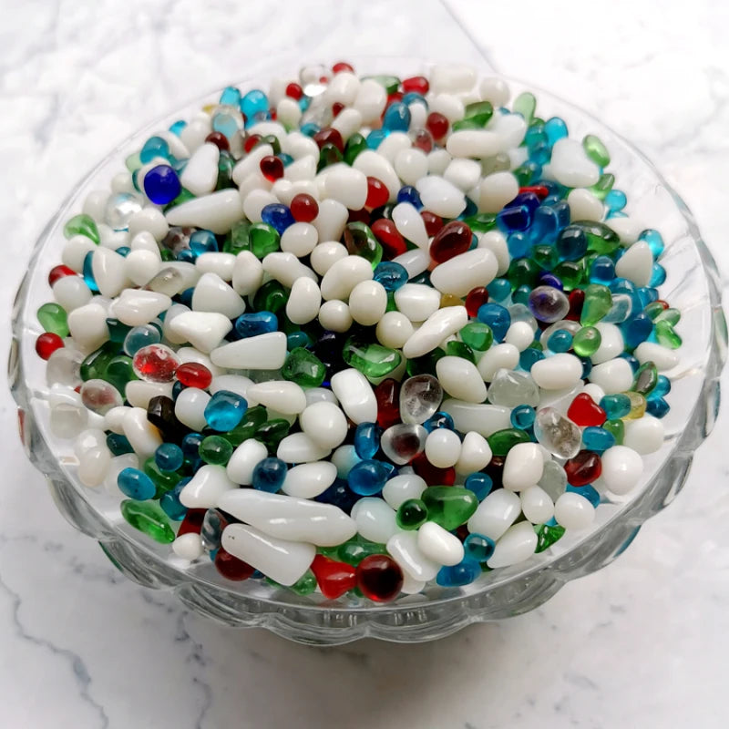 500g Natural Crystal Sand Fish Tank Bottom Sand Landscaping Decorative Stone Aquarium Aquatic Sand Turtle Sands Decorations