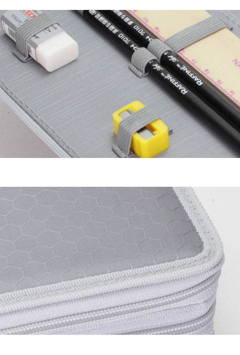 School Pencil Case Supplies Kit 36/48/72 Slot Stationery Pencilcase for Girls Compartment Pen Box Large Cartridge Bag Acsesories - AIAZ