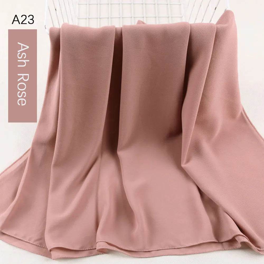 Muslim Women Chiffon Hijab Scarf Chiffon Soft Hijabs Shawl Long Scarves Wrap Headscarves For Muslim Fashion - AIAZ