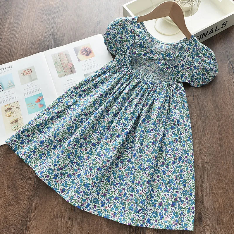 Bear Leader Floral Girls Dress Floral Kids Dresses Girls Princess Dress Children Clothes Girls Dress Casual Wear 3 7Y Vestido