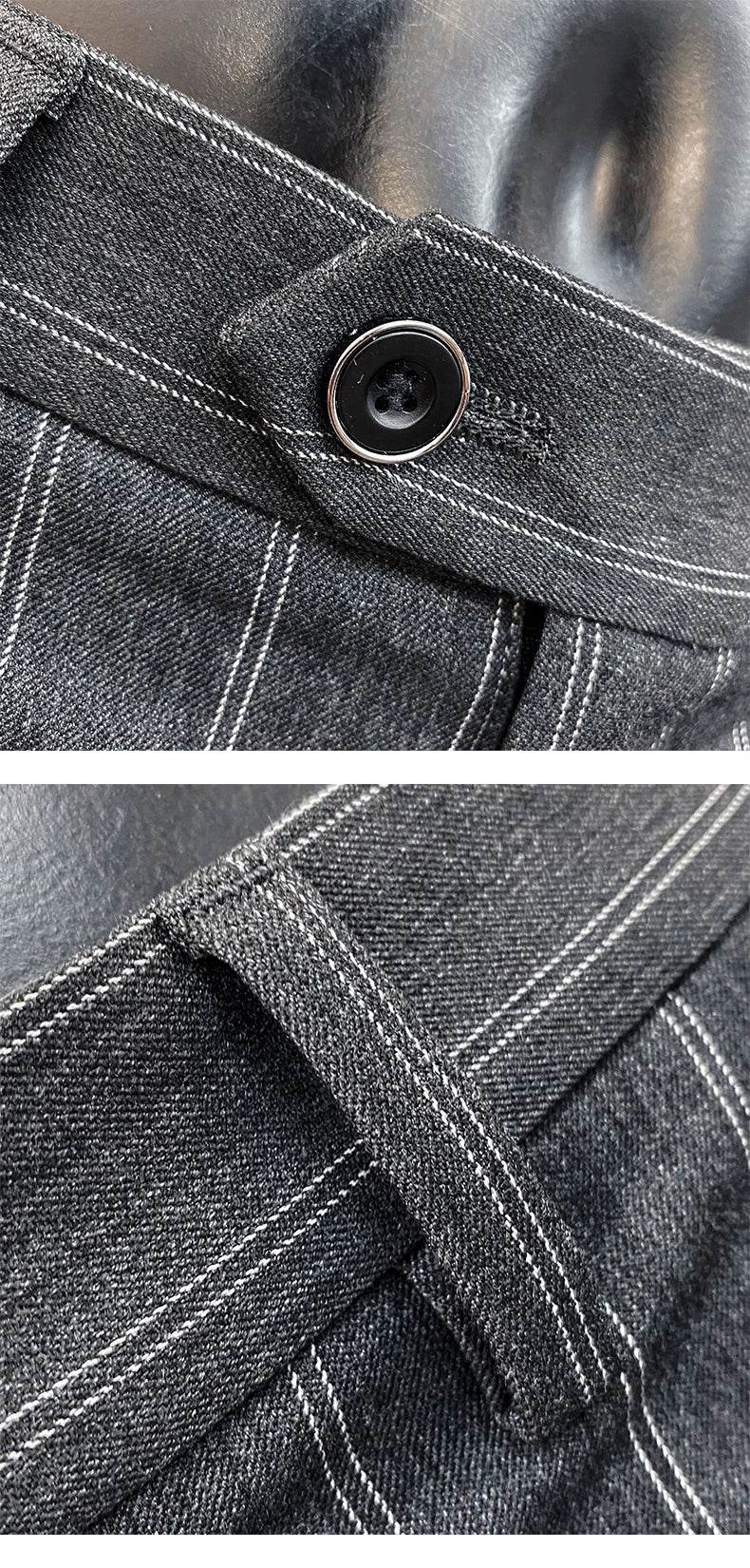 Men Suit Pants Formal Trousers Pantalone Hombre Stretch Slim Solid Color Casual Dress Full Length Pants Fashion New Men Clothing - AIAZ