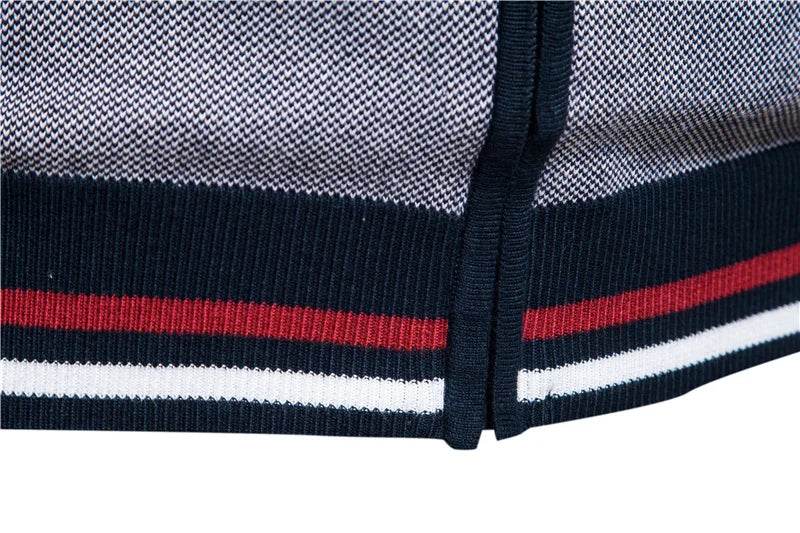 AIOPESON Spliced Cardigan Men Streetwear Casual High Quality Cotton Sweater Men Winter Fashion Brand Cardigans for Men - AIAZ