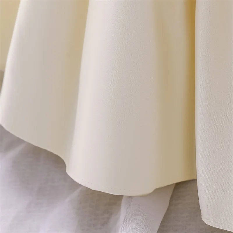 Big Bow Princess Sweet Kids Tutu Toddler Birthday Party Newborn Christening Children Baptism Baby Girls Clothes Summer Dresses