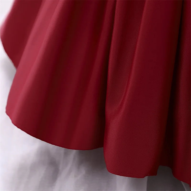 Big Bow Princess Sweet Kids Tutu Toddler Birthday Party Newborn Christening Children Baptism Baby Girls Clothes Summer Dresses