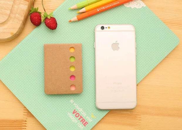1pcs/lot Office School supplies Rainbow diary sticker bookmarker note Folding memo pad cute Planner Stickers Sticky Notes - AIAZ