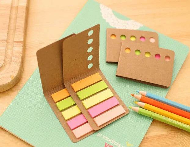 1pcs/lot Office School supplies Rainbow diary sticker bookmarker note Folding memo pad cute Planner Stickers Sticky Notes - AIAZ