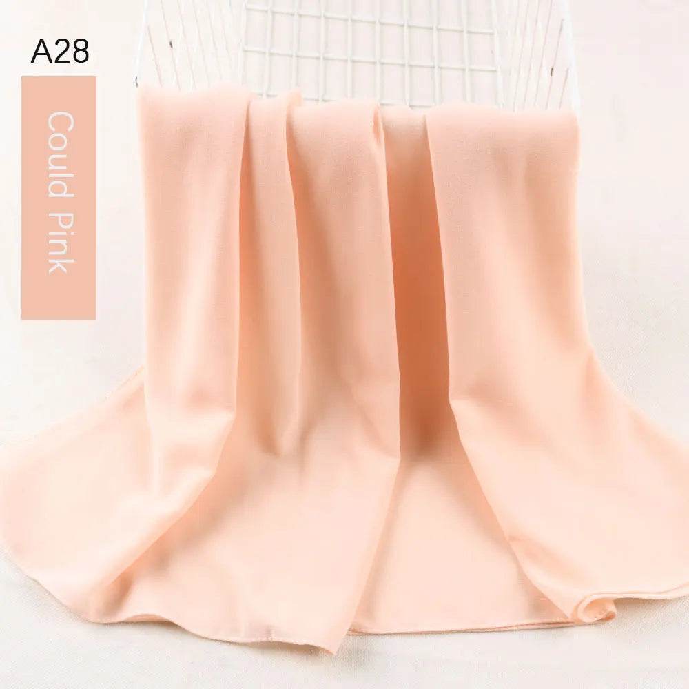 Muslim Women Chiffon Hijab Scarf Chiffon Soft Hijabs Shawl Long Scarves Wrap Headscarves For Muslim Fashion - AIAZ
