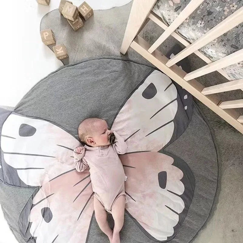 Cartoon Animals Baby Play Mats Pad Toddler Kids Crawling Blanket Round Carpet Rug Toys Mat For Children Room Decor Photo Props