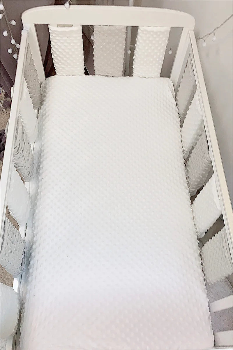 Soft Warm Baby Bed Sheet Crib Newborn Bedding Set for Children Kids Bubble Mattress Baby Bed Linen Cover Blanket Winter Sabanas