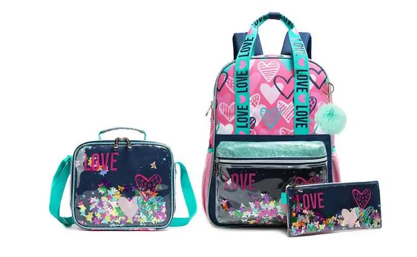 School Wheeled backpack Bag School bag with wheels Trolley Satchel bag Kids School Rolling backpack for girls School Trolley Bag - AIAZ