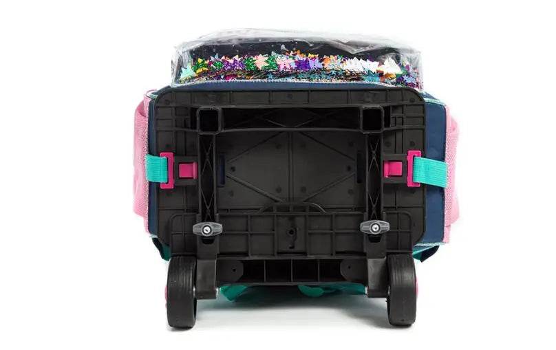 School Wheeled backpack Bag School bag with wheels Trolley Satchel bag Kids School Rolling backpack for girls School Trolley Bag - AIAZ