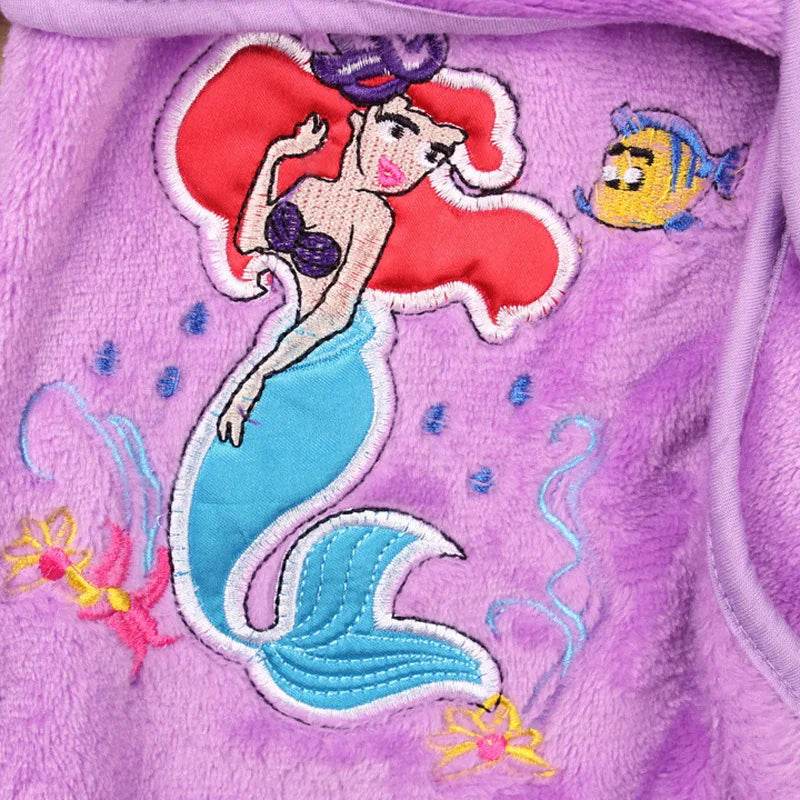 Children Pijama minnie Infantil Kids Warm Mickey Pajama mermaid Pyjamas Boys Baby Girls Animal tigger flannel Sleepwear Robe - AIAZ