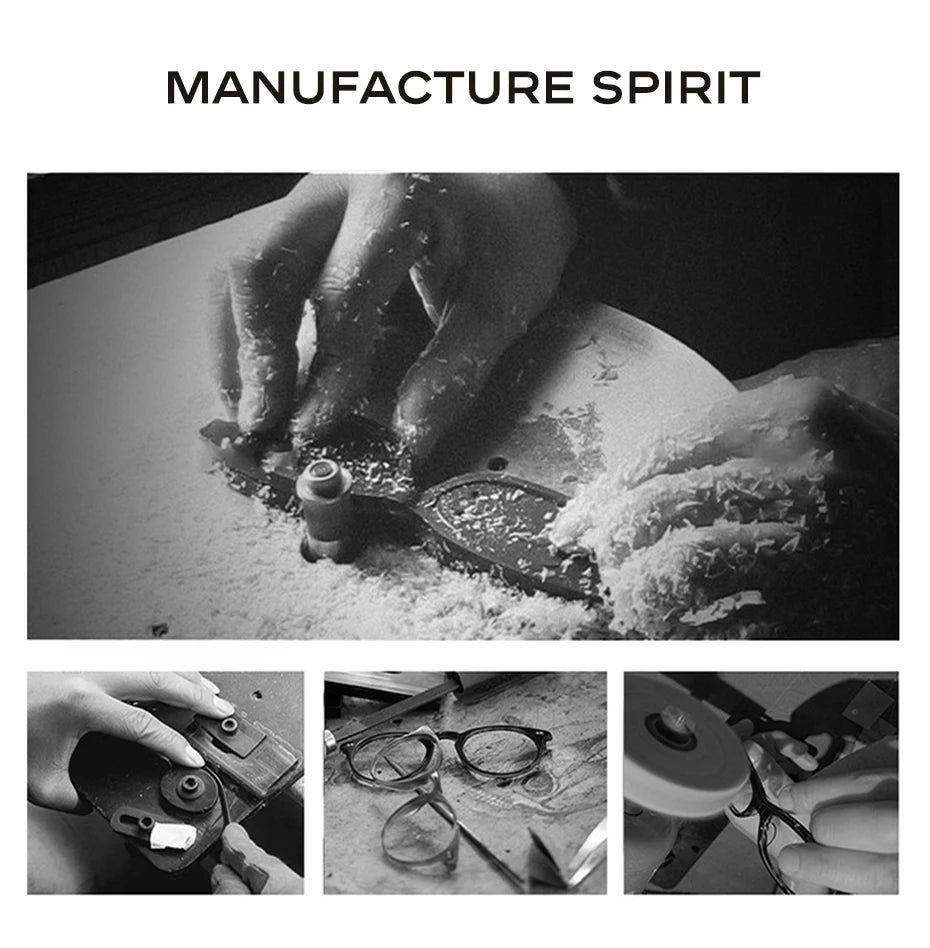 CAPONI Vintage Men's Glasses Frame Pure Titanium Acetate Anti Blue Light Luxury Eye Glasses Brand Designer Spectacles JF7566