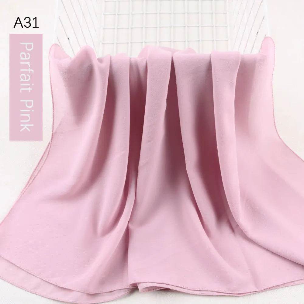 Muslim Women Chiffon Hijab Scarf Chiffon Soft Hijabs Shawl Long Scarves Wrap Headscarves For Muslim Fashion - AIAZ