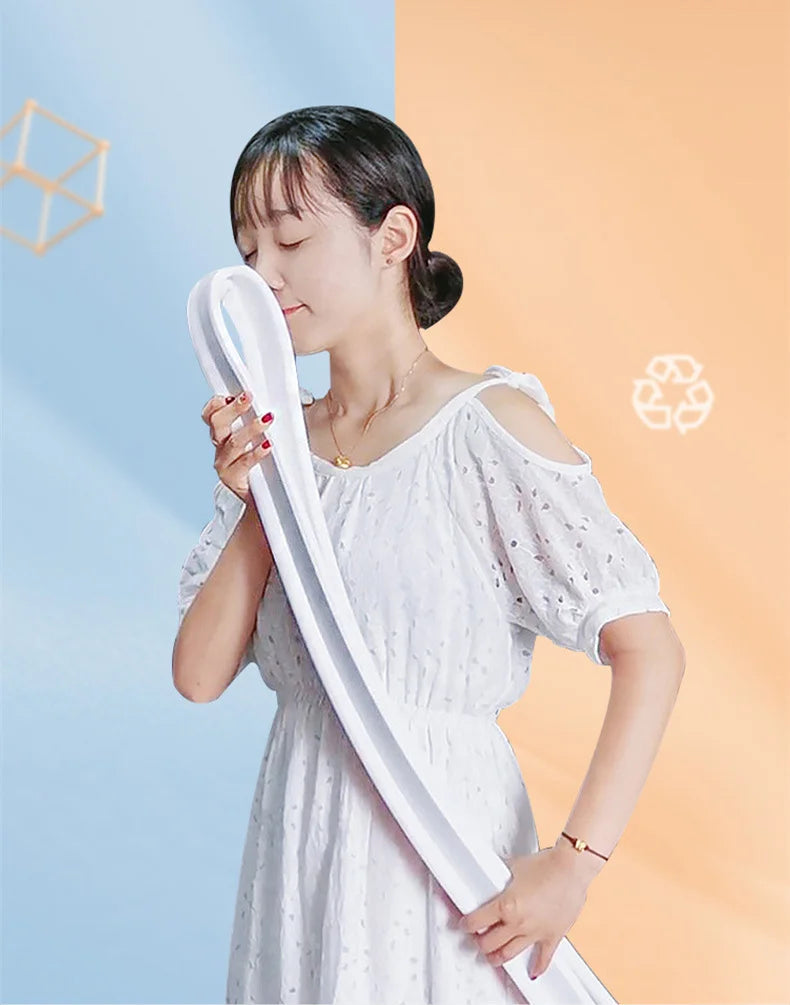 New 50mm Height Silicone Bathroom Water Stopper Barrier Non-slip Dry and Wet Separation Bendable Strip Sink Water Splash Guard