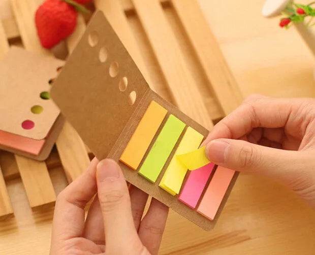 1pcs/lot Office School supplies Rainbow diary sticker bookmarker note Folding memo pad cute Planner Stickers Sticky Notes - AIAZ