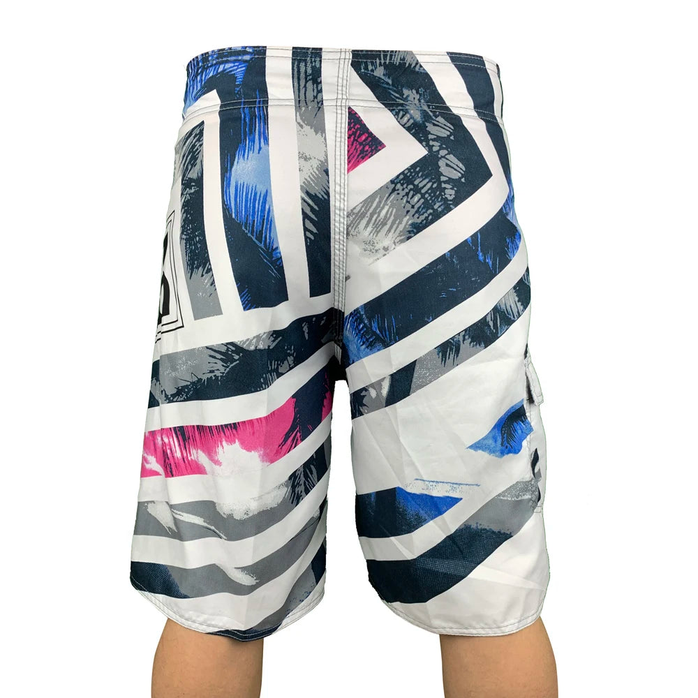 2024 New Printed Men's Swimming Shorts Surfing Beach Pants Running Shorts Bermuda Plate Pants Casual Fitness Pants Swimwear