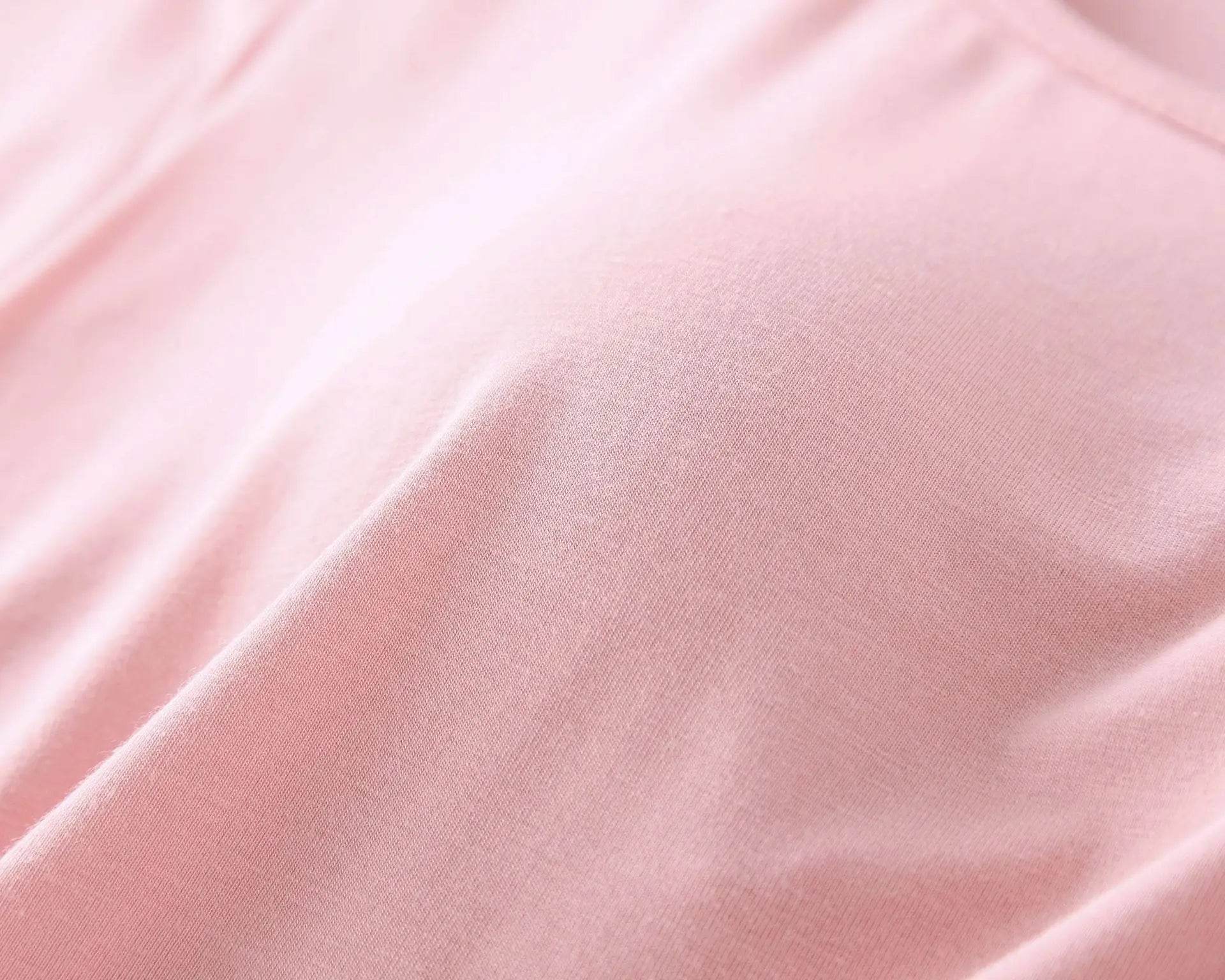 Modal cotton pyjama femme new pijamas women chest pad short sleeve pajamas set large size bra-cup loose shorts sleepwear set - AIAZ