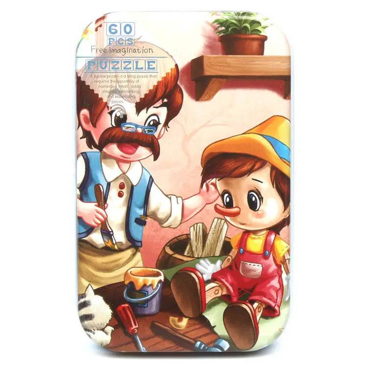 Hot New 60 Pieces Wooden Puzzle Toys for Children Cartoon Vehicle Animal Wood Jigsaw Baby Learning Educational Toy Kids Gift - AIAZ