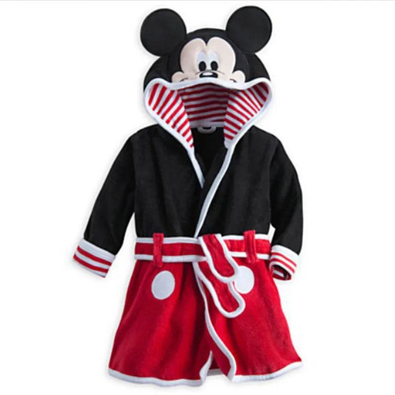Children Pijama minnie Infantil Kids Warm Mickey Pajama mermaid Pyjamas Boys Baby Girls Animal tigger flannel Sleepwear Robe - AIAZ