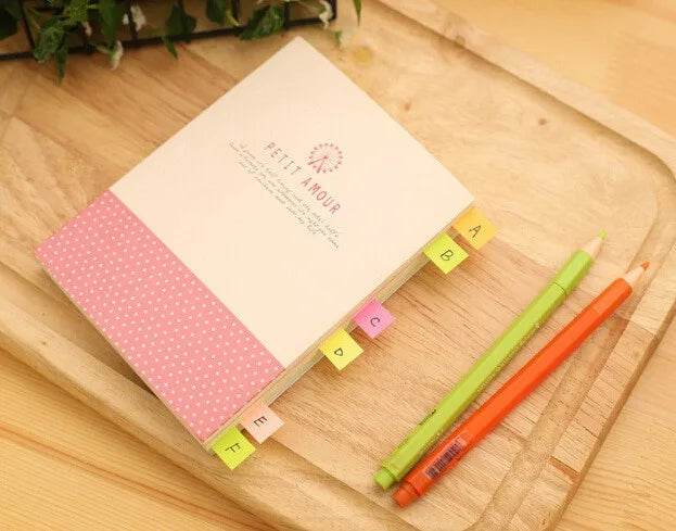 1pcs/lot Office School supplies Rainbow diary sticker bookmarker note Folding memo pad cute Planner Stickers Sticky Notes - AIAZ