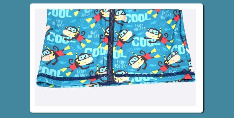 Eezkoala Infant Swimsuit UV 50 Resistant  and Long Sleeve Zipper Baby Swimwear Rash Vest for Toddler  Swimming Suit for  Kids