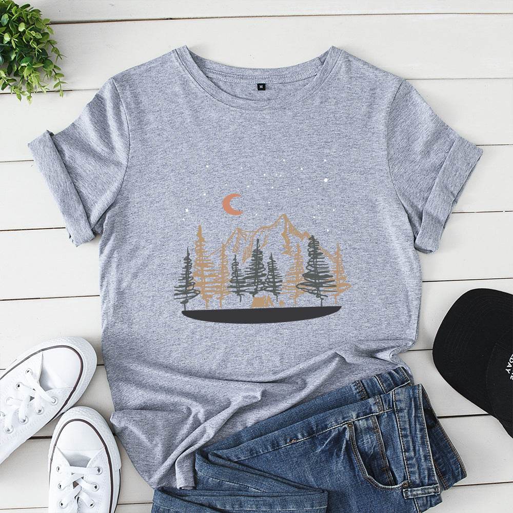 Oversized Women Tops 2024 Summer Woman Clothes Cotton T-shirt Female Short Sleeve Tees Women's Tshirt Graphic T Shirts - AIAZ