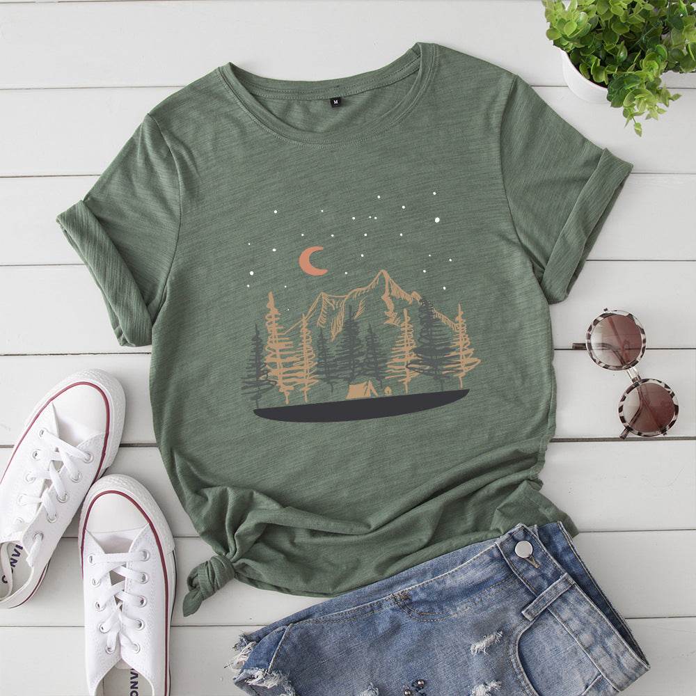 Oversized Women Tops 2024 Summer Woman Clothes Cotton T-shirt Female Short Sleeve Tees Women's Tshirt Graphic T Shirts - AIAZ