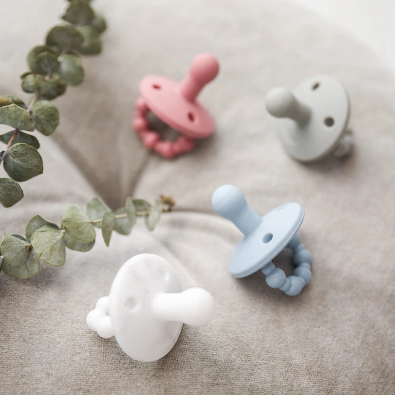 Baby Silicone Pacifier Clip Infant Newborn Sea Shell Shape Pacifier Chain Dummy Nipple Holder Clips Baby Pacifier Storage Box