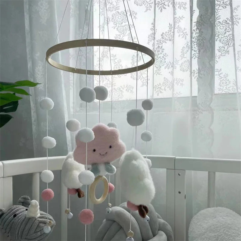 Baby Mobile Rattles Toys 0-12 Months for Baby Newborn Crib Bed Bell Toddler Rattles Carousel for Cots Kids Musical Toy Gift