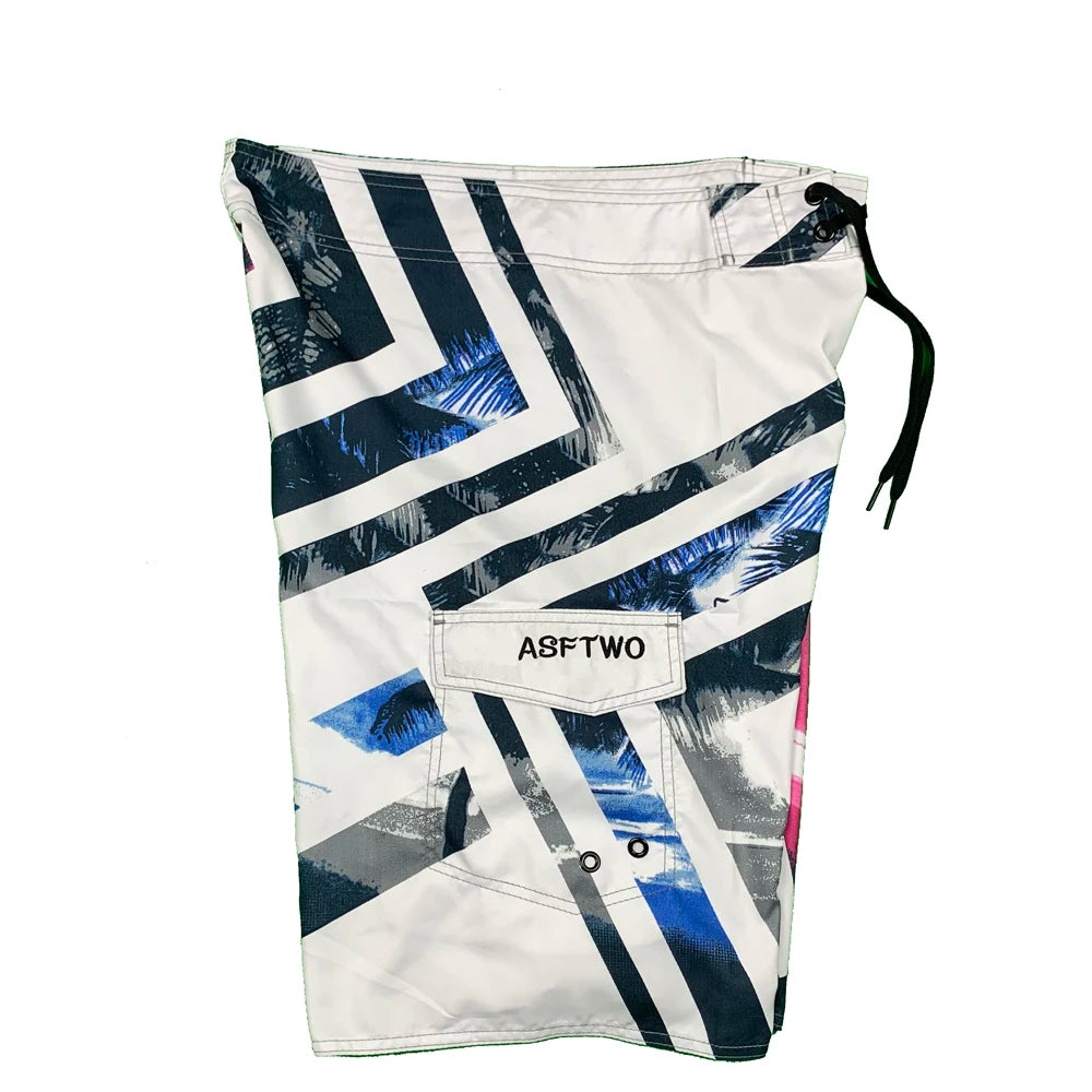 2024 New Printed Men's Swimming Shorts Surfing Beach Pants Running Shorts Bermuda Plate Pants Casual Fitness Pants Swimwear