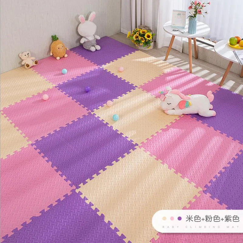 30x30x1cm Baby Play Mats Plain Color Puzzle Mats EVA Foam Mat Kids Jigsaw Mats For Bedroom Protective Floor Tiles Mat Baby Games