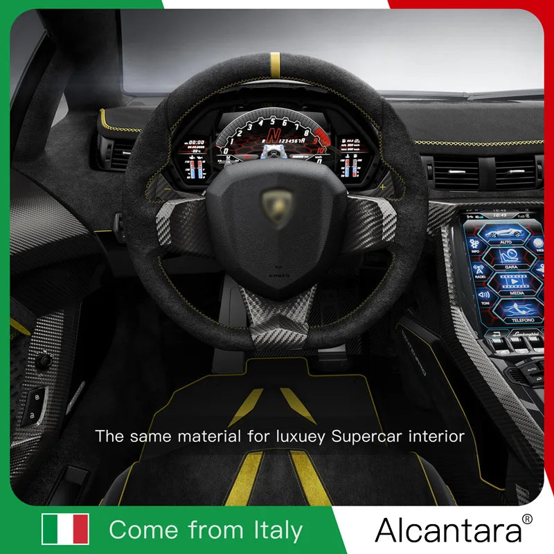 Magnetic ALCANTARA Case for iPhone 17 16 Pro Max 15 14 Luxury Suede Leather Supercar Phone Cases Camera Button Cover