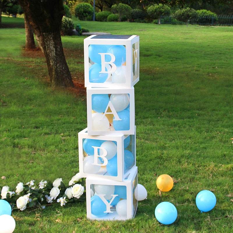Letter Balloon Box First 1st Birthday Party Decor Kids Girl Boy Baby Shower One 1 Year Old birthday Decor Wedding Party Supplies - AIAZ