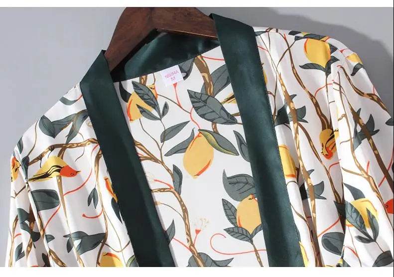 Pajamas Set Women Sleepwear Casual Satin Robe Suit Nightwear Lounge Wear V-neck Soft Pyjamas Kimono Bathrobe Gown Lingerie - AIAZ