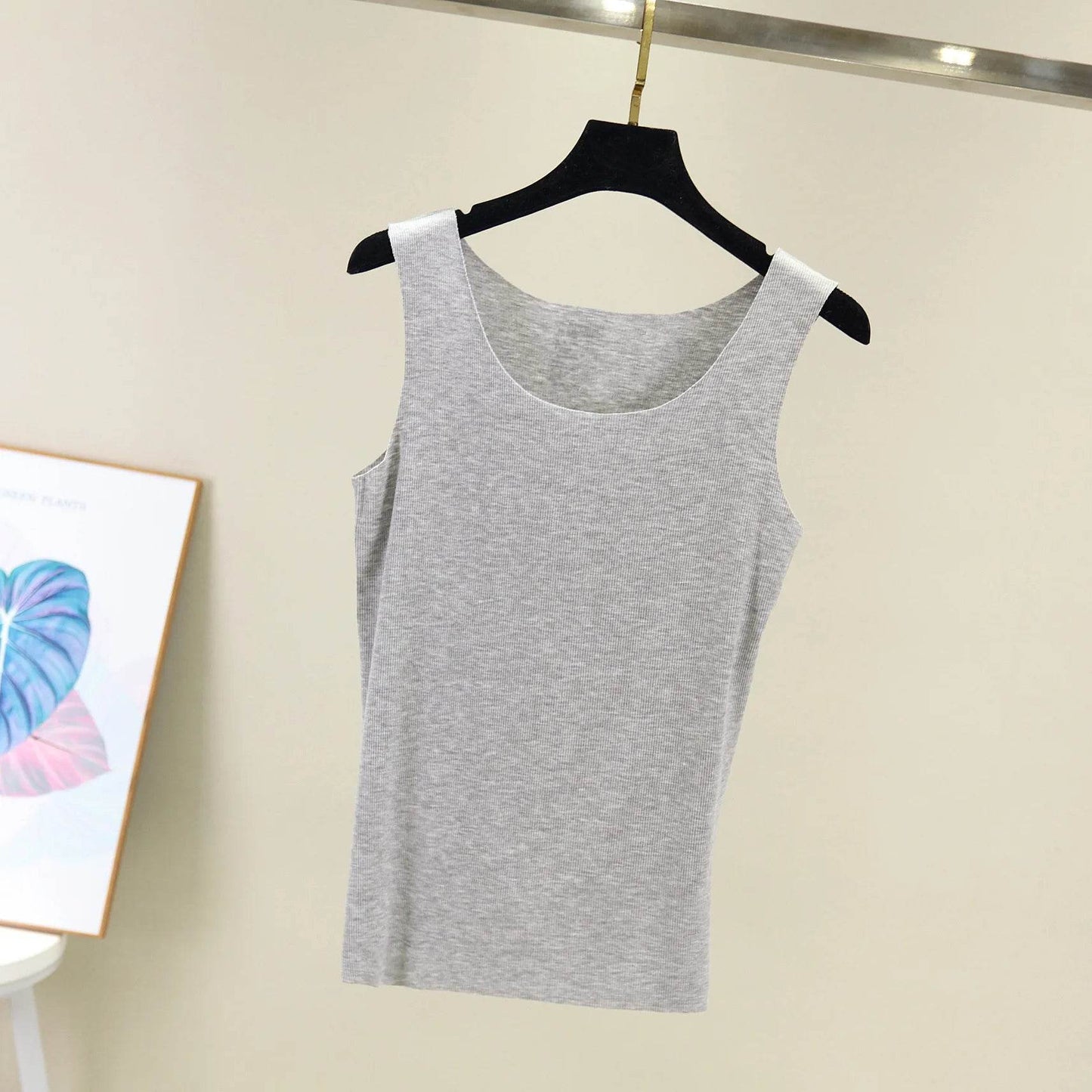 2021 Summer Women seamless Tank Tops O-Neck Casual Sleeveless Vest basic Tee Tops - AIAZ