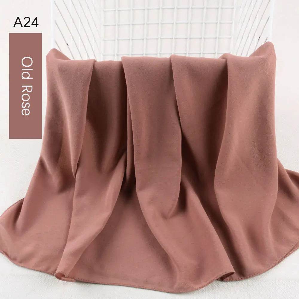 Muslim Women Chiffon Hijab Scarf Chiffon Soft Hijabs Shawl Long Scarves Wrap Headscarves For Muslim Fashion - AIAZ