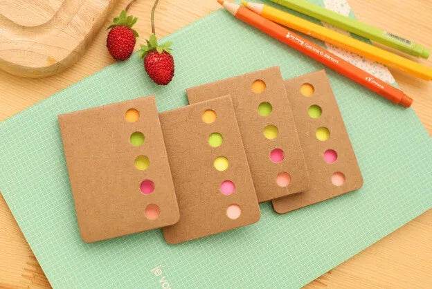 1pcs/lot Office School supplies Rainbow diary sticker bookmarker note Folding memo pad cute Planner Stickers Sticky Notes - AIAZ