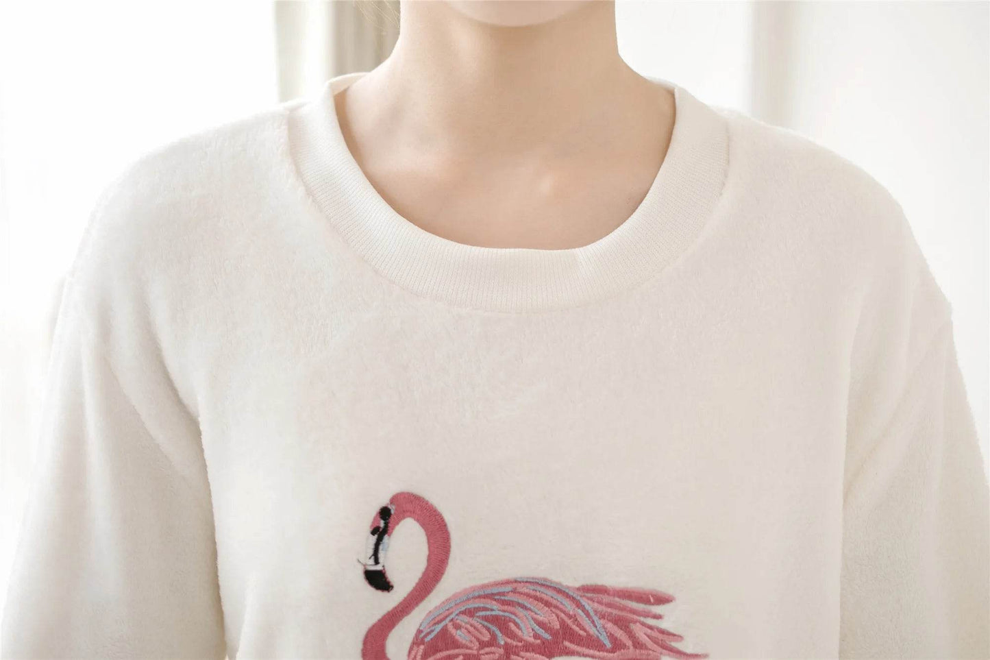 Women Pajamas Autumn Winter Flannel Warm Woman Sleepwear Korean cute Cartoon Pajama Set Fashion Pijama Mujer Home Cloth Pyjamas - AIAZ