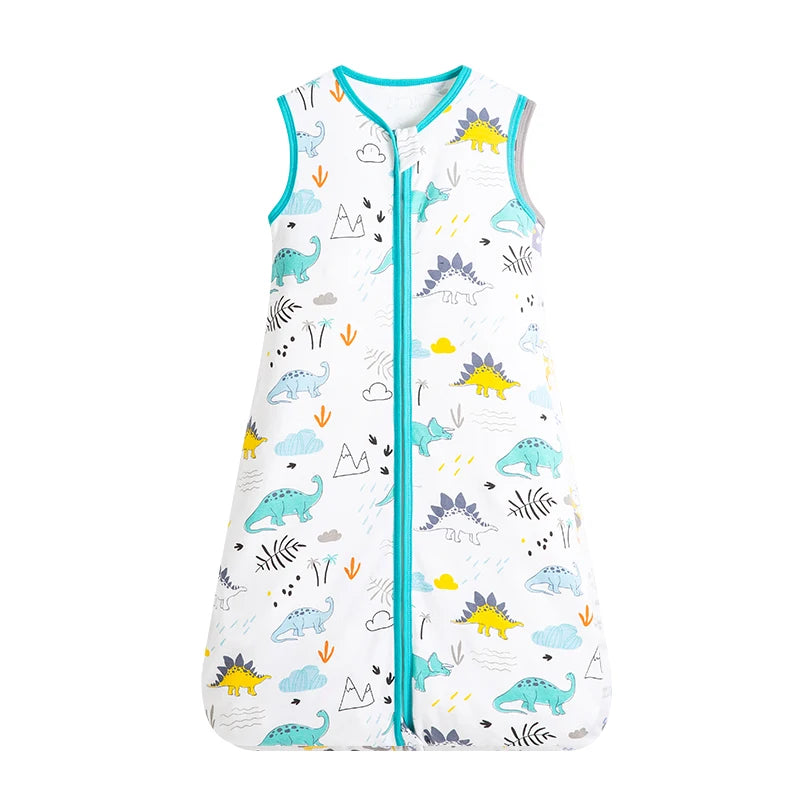 Baby Sleeping Bag For Newborn Baby Wearable Blanket 0.5 Tog Summer 100% Cotton Print Vest Sleep Sack Baby Boys Girls 0-3 Years