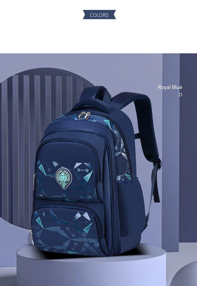 Primary School Backpacks Waterproof Children School Bags For Boys kids Travel Backpack Orthopedic School bag Mochila Infantil - AIAZ