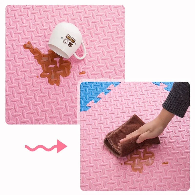 30x30x1cm Baby Play Mats Plain Color Puzzle Mats EVA Foam Mat Kids Jigsaw Mats For Bedroom Protective Floor Tiles Mat Baby Games