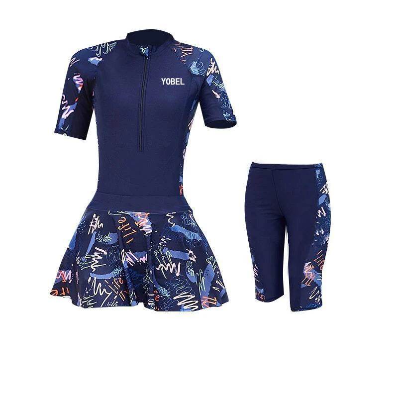 Fashion Burkini Turkey Sport Muslim Swimwear Plus Size Short Sleeve Islamic Swimsuit Women Modest Swim Skirt Swimming Suit - AIAZ