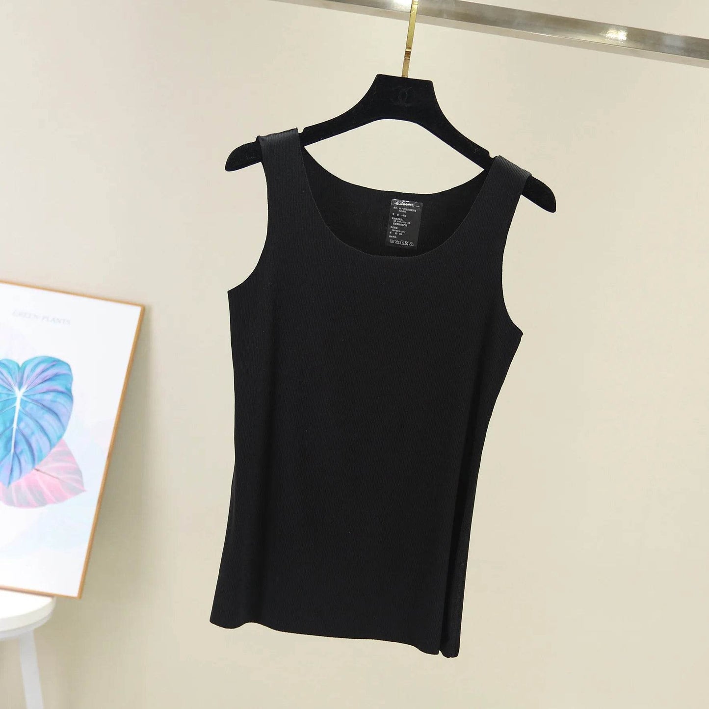 2021 Summer Women seamless Tank Tops O-Neck Casual Sleeveless Vest basic Tee Tops - AIAZ