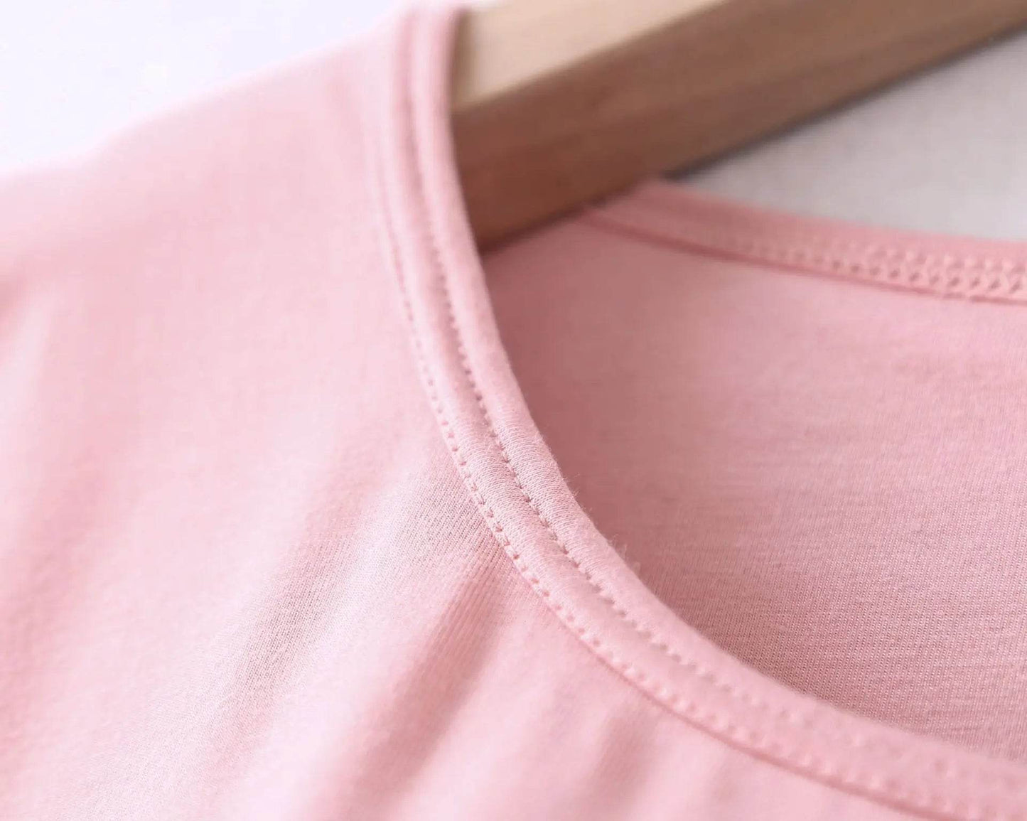 Modal cotton pyjama femme new pijamas women chest pad short sleeve pajamas set large size bra-cup loose shorts sleepwear set - AIAZ